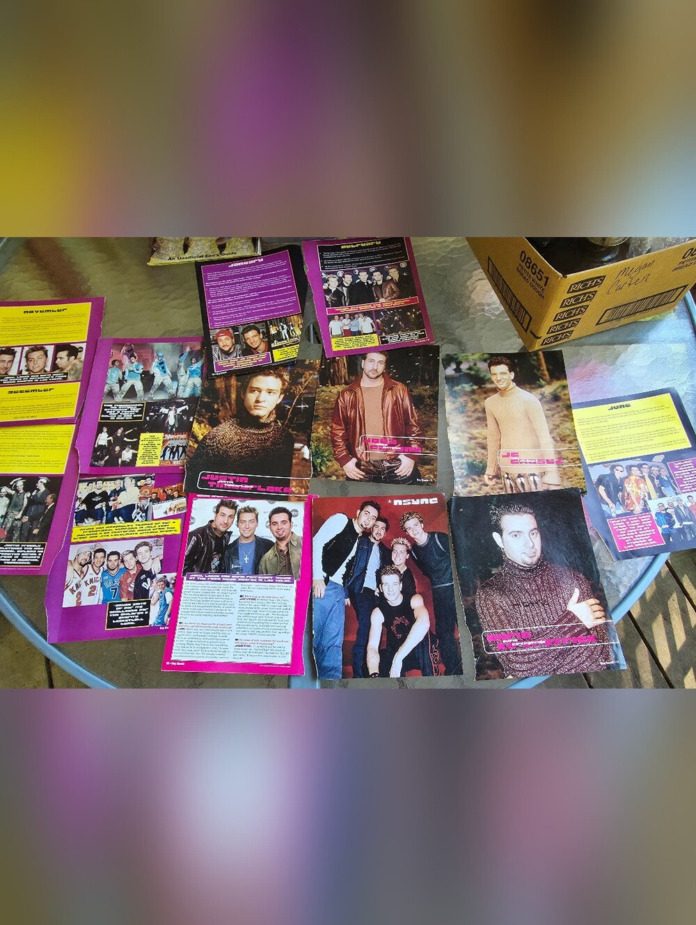 Vintage posters. 90s & 2000s magazine posters. Fan pages. Collectables. NSYNC!
